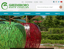 Tablet Screenshot of greensboro-nc.gov